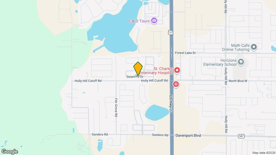 622 Delancey Dr Map and Location Details