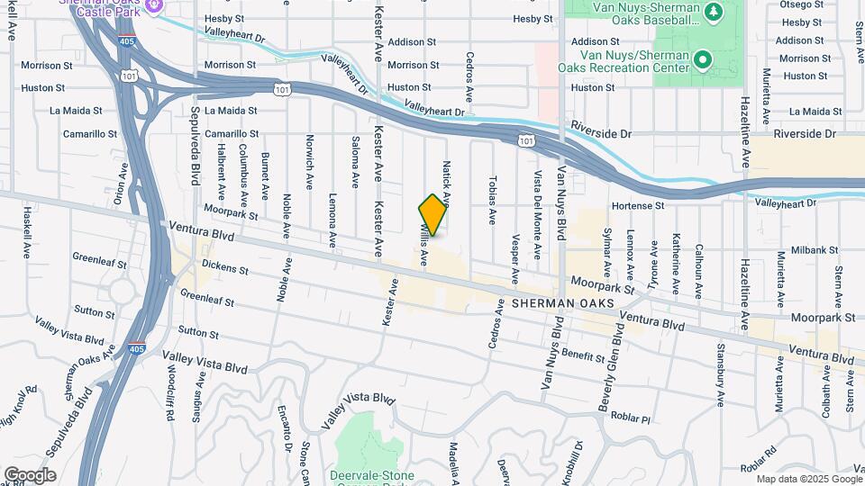 4542 Willis Ave, Unit 201 Mapa y Detalles de la Ubicación