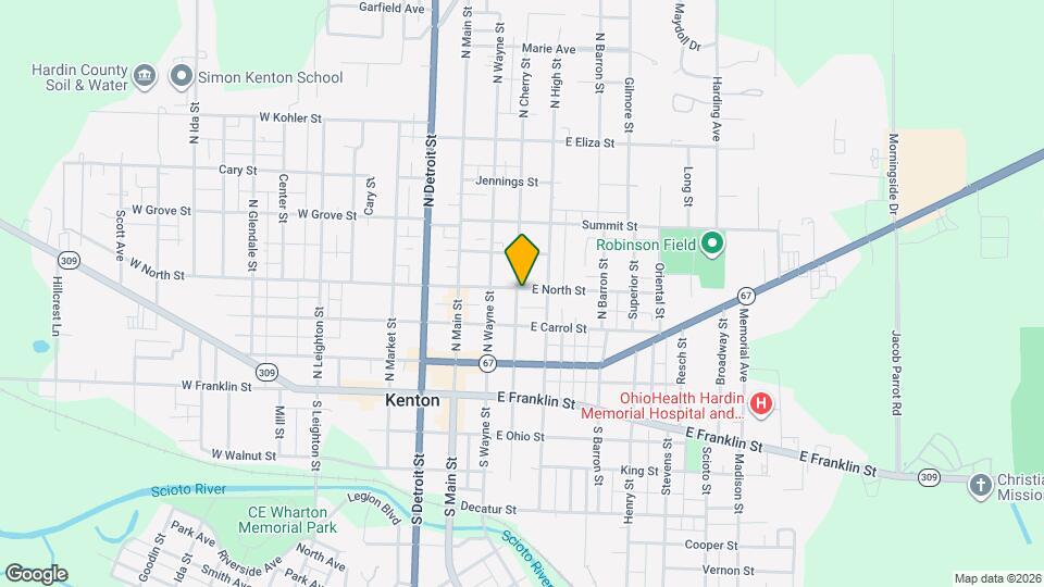 232 N Cherry St Map and Location Details