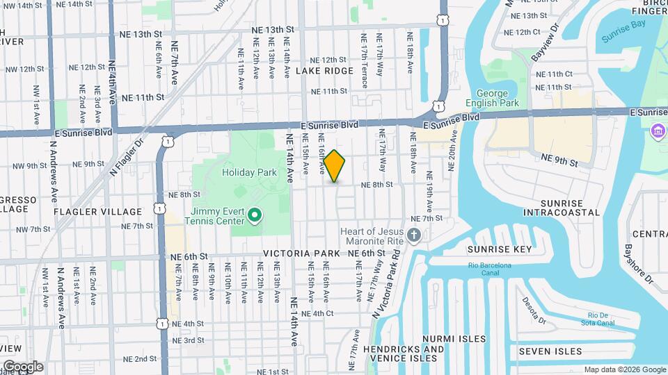 1620 NE 8th St Map and Location Details