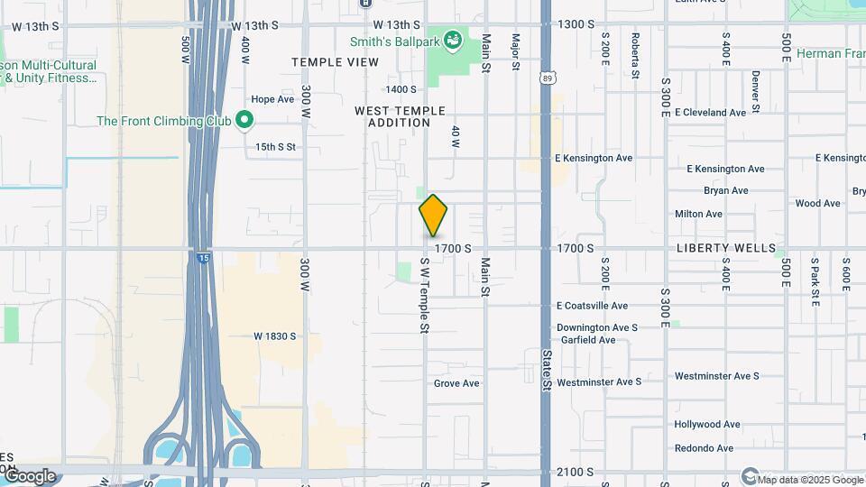 1689 S W Temple St Mapa y Detalles de la Ubicación