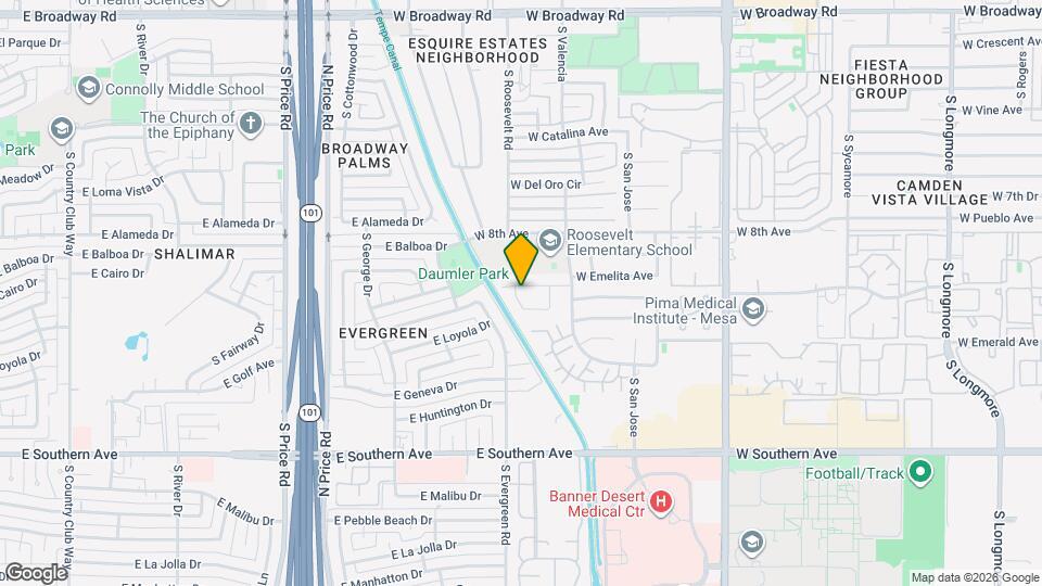 2351 W Emelita Ave Map and Location Details