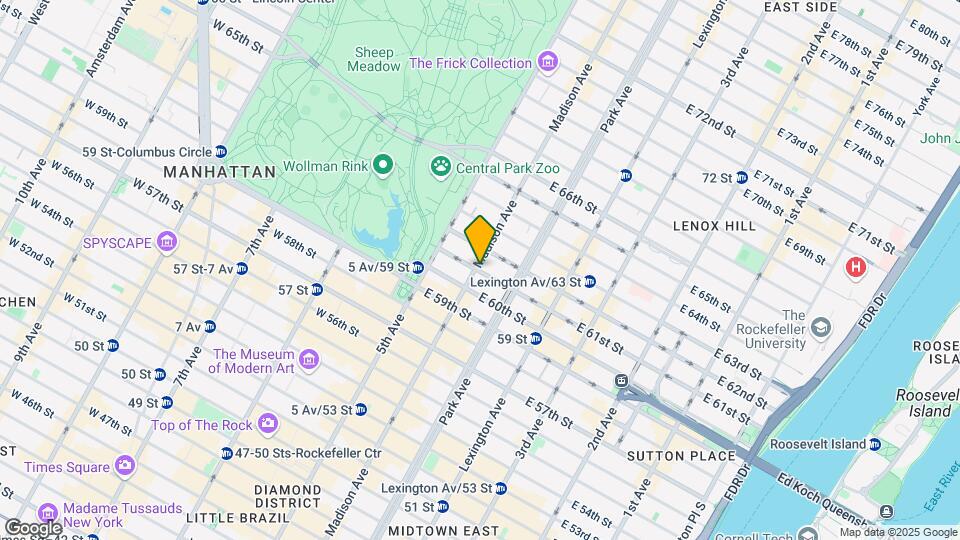 21 E 61st St Map and Location Details