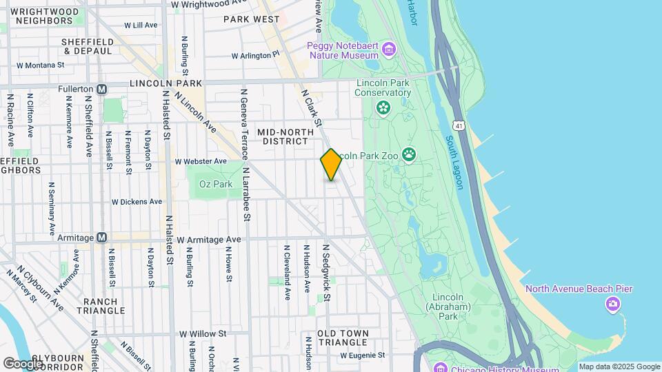 2115 N Sedgwick St Mapa y Detalles de la Ubicación