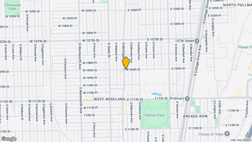 10903 S Michigan Ave Map and Location Details