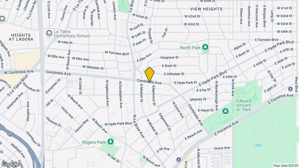 901 Centinela Ave Map and Location Details