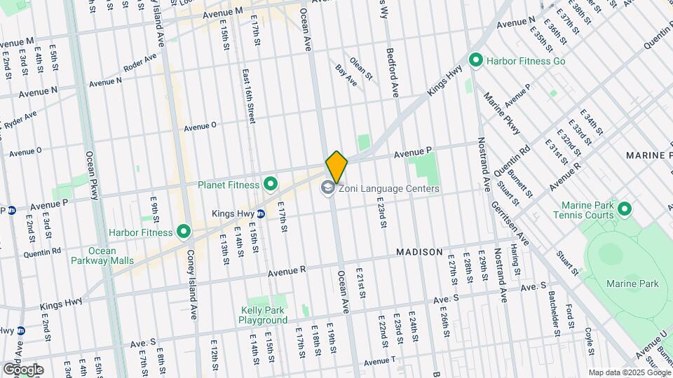2131 Ocean Ave Map and Location Details