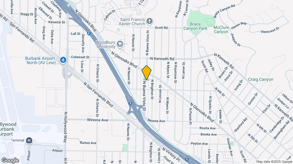 2640 N Buena Vista St Map and Location Details