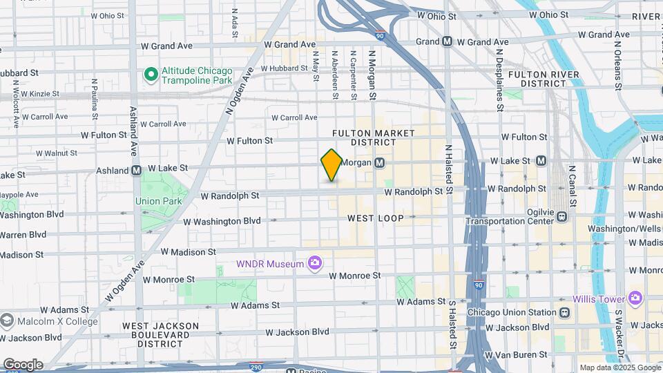 1104 W Randolph St Map and Location Details