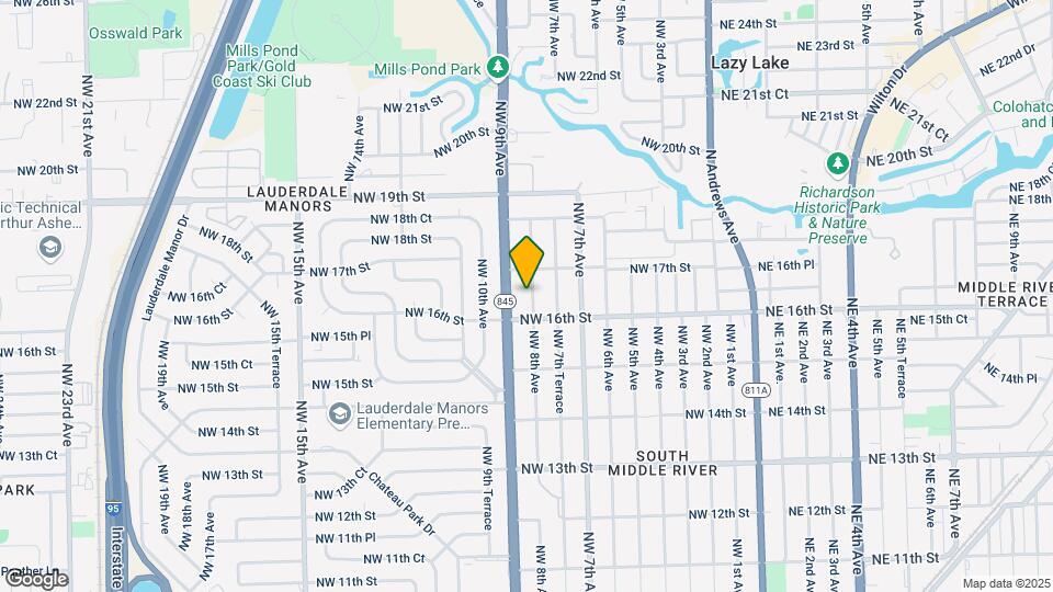 1619-1621 NW 8th Ave Map and Location Details
