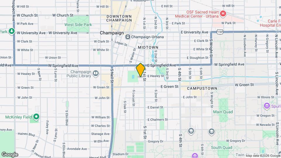 57 E Healey St, Unit 101 Map and Location Details