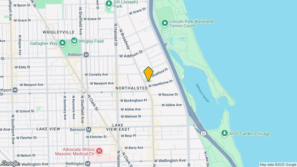 588 W Hawthorne Pl, Unit 2 Map and Location Details