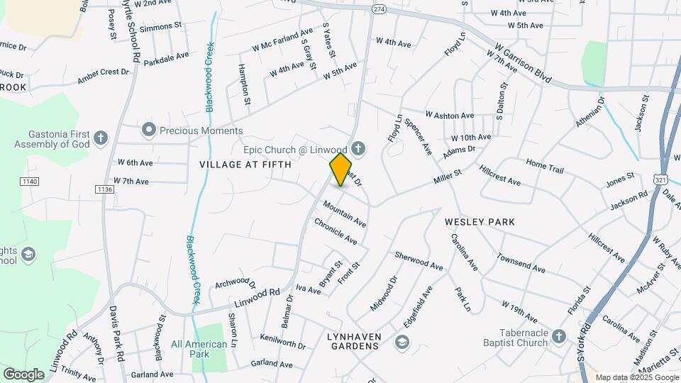 1301 Cloninger Ave Mapa y Detalles de la Ubicación