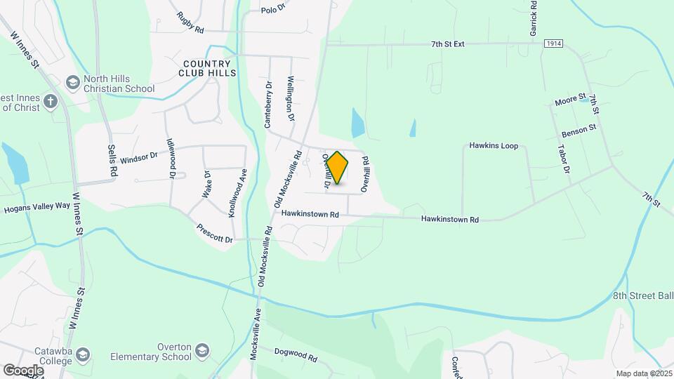 1207 Overhill Rd Map and Location Details