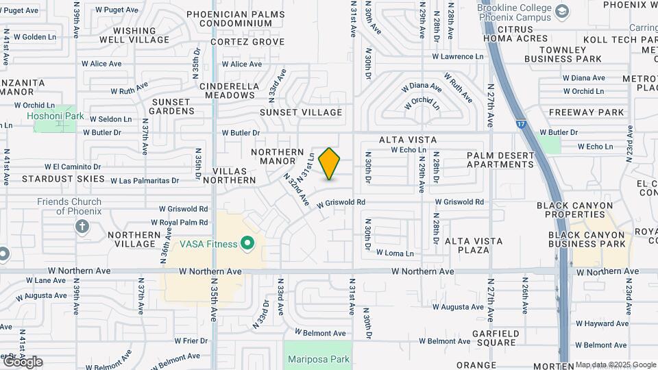 3130 W Las Palmaritas Dr Map and Location Details