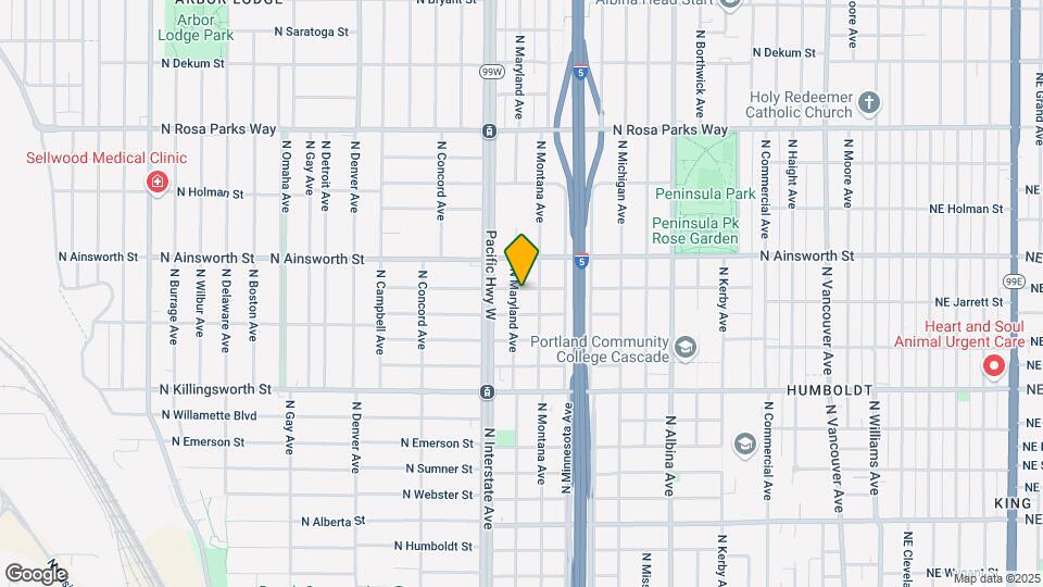 1390 N Simpson St Map and Location Details