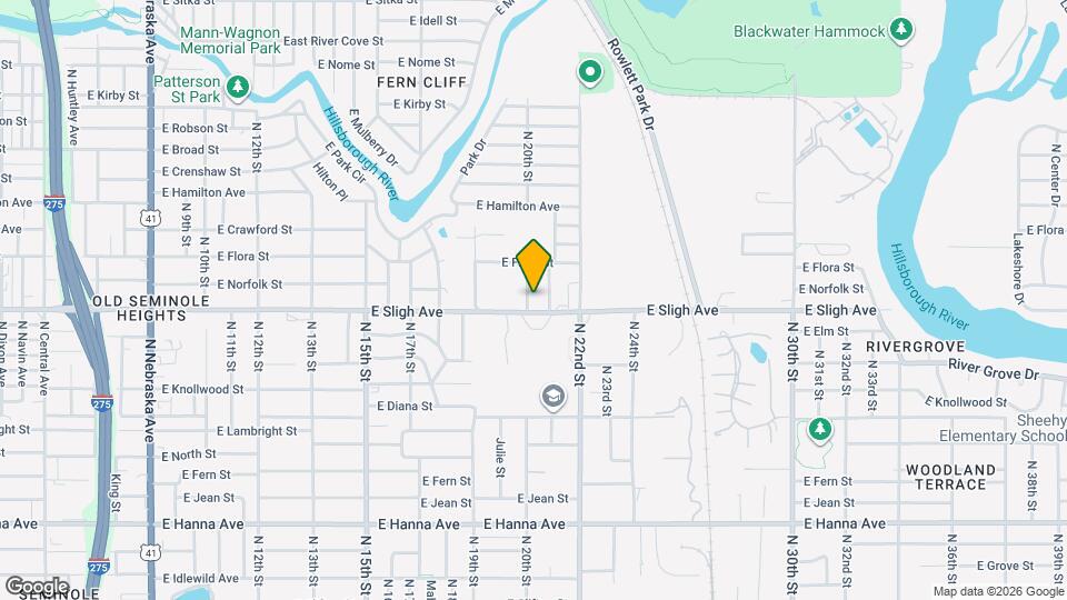 6907 N 20th St Map and Location Details