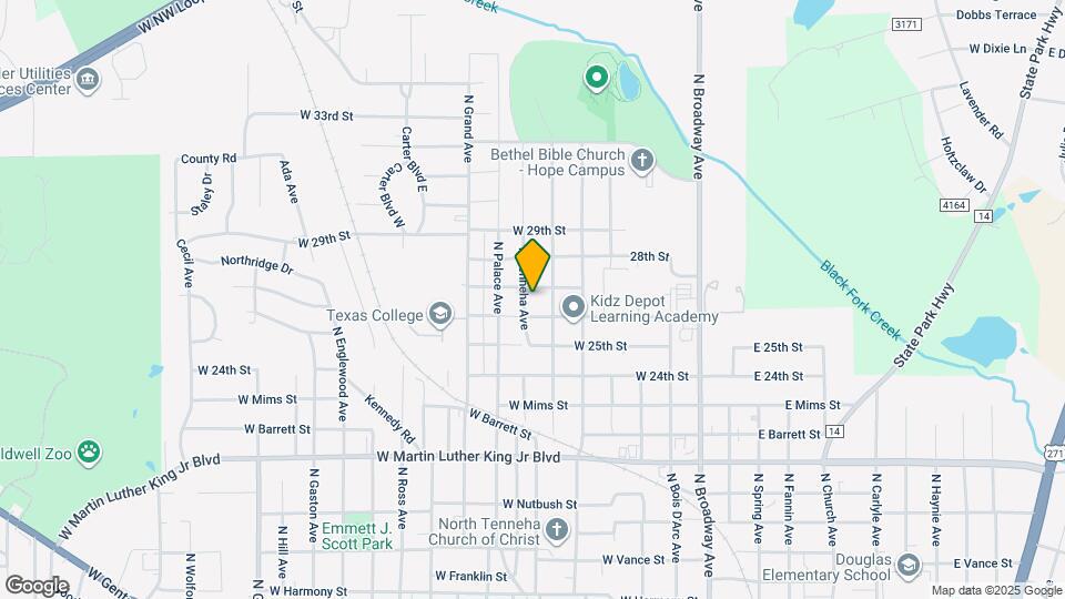 2515 N Tenneha Ave Map and Location Details