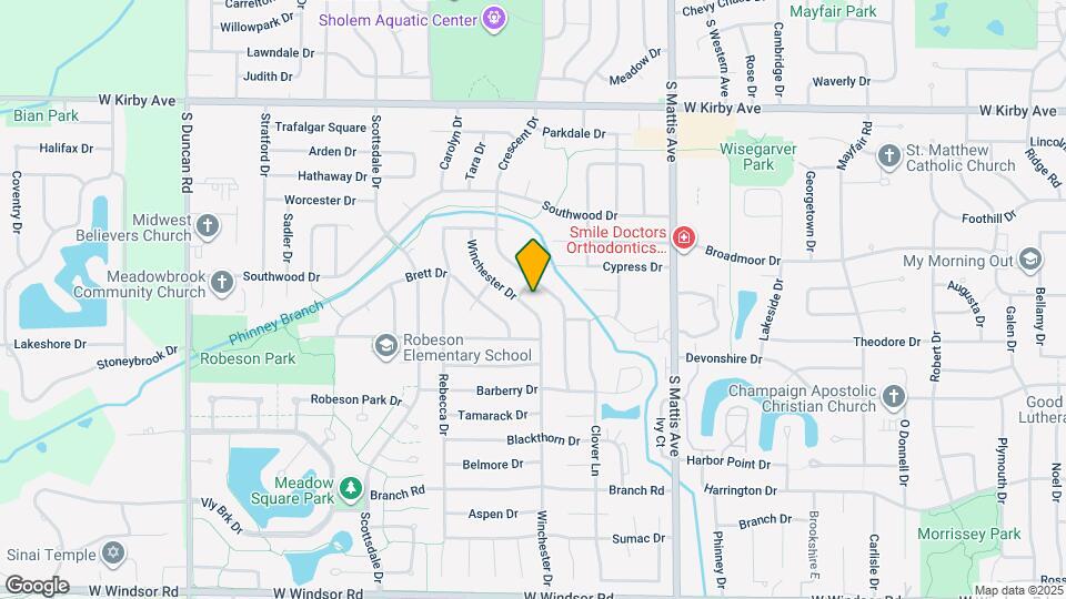 1910 Winchester Dr Map and Location Details
