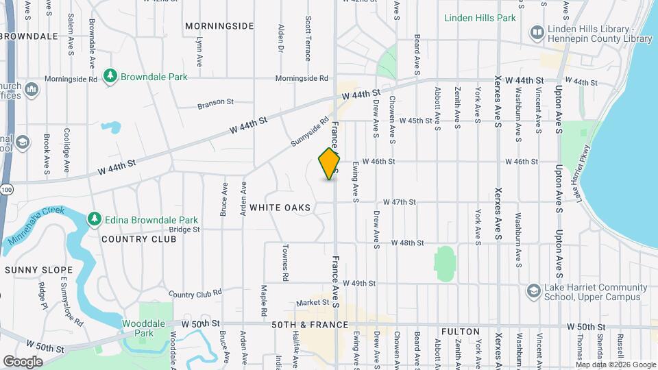 4630 France Ave S Mapa y Detalles de la Ubicación