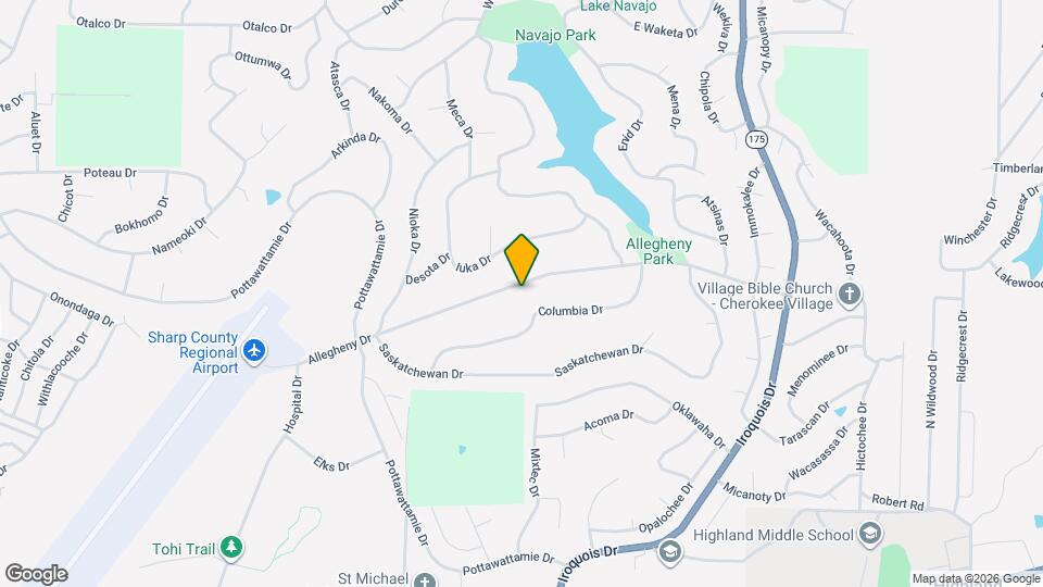54 Allegheny Dr Map and Location Details