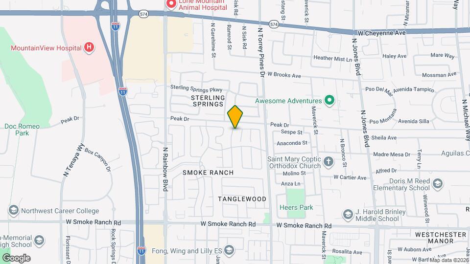 2732 Cathedral Ln Map and Location Details