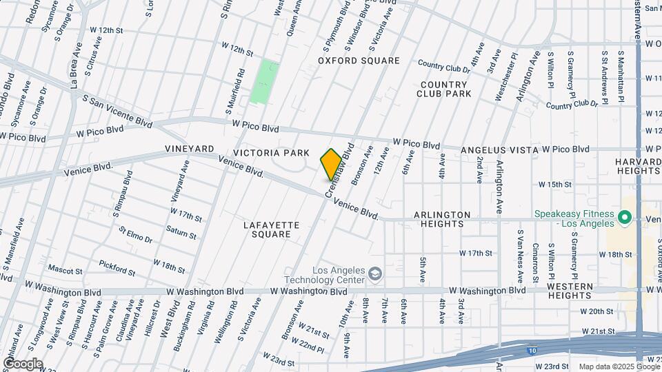 1519 Crenshaw Blvd Map and Location Details