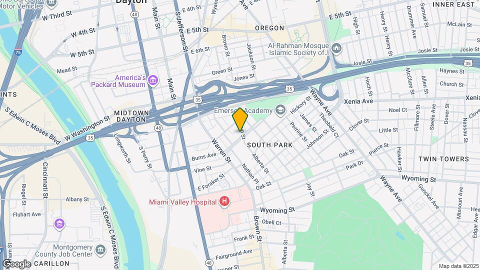 229 Burns Ave Map and Location Details