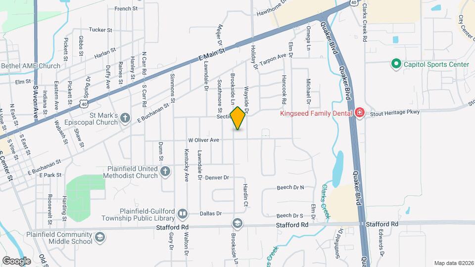 429 Brookside Ln Map and Location Details