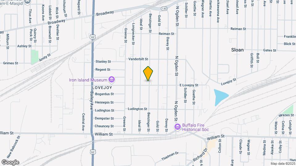 196 Benzinger St, Unit Upper Rear Map and Location Details