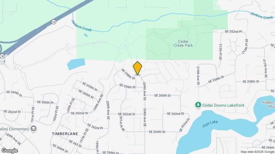 25800 203rd Ave SE Map and Location Details