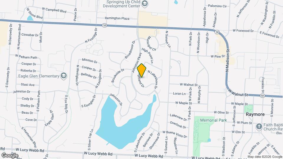 135 N Highland Dr Map and Location Details