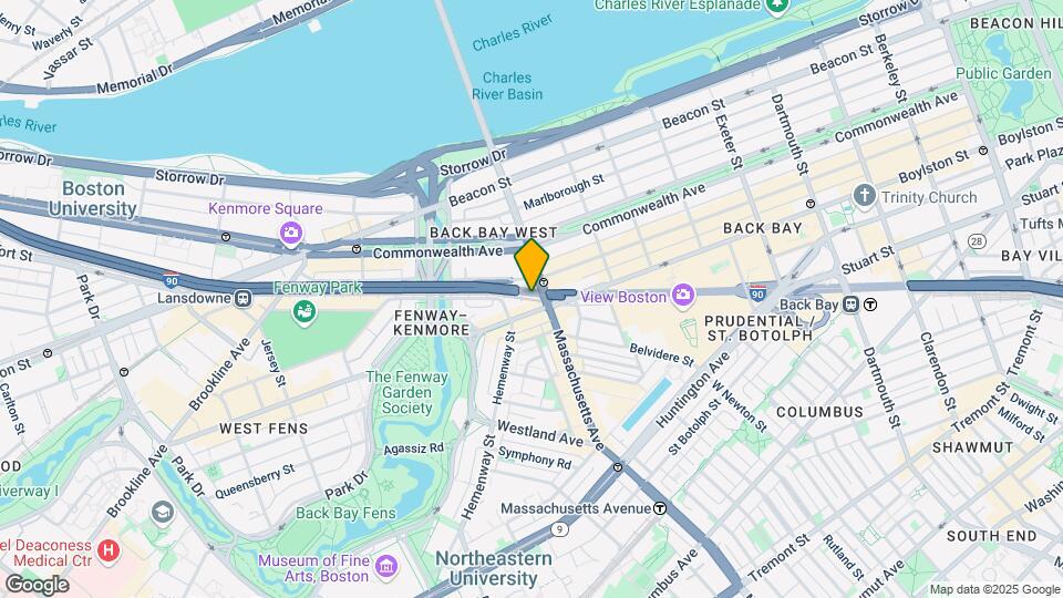 1001 Boylston St, Unit 504Md Mapa y Detalles de la Ubicación