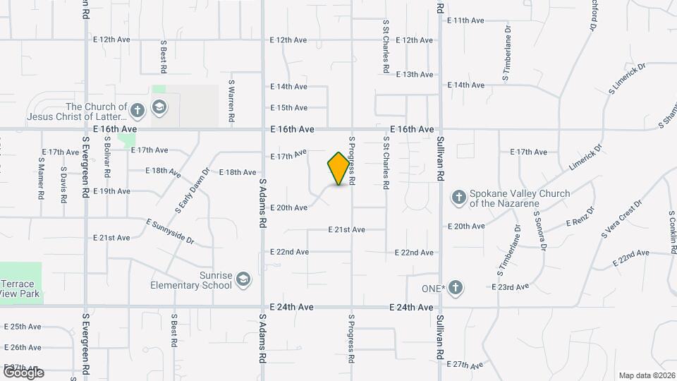 15008 E 20th Ave Map and Location Details