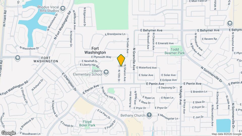 9624 N 10th St Map and Location Details