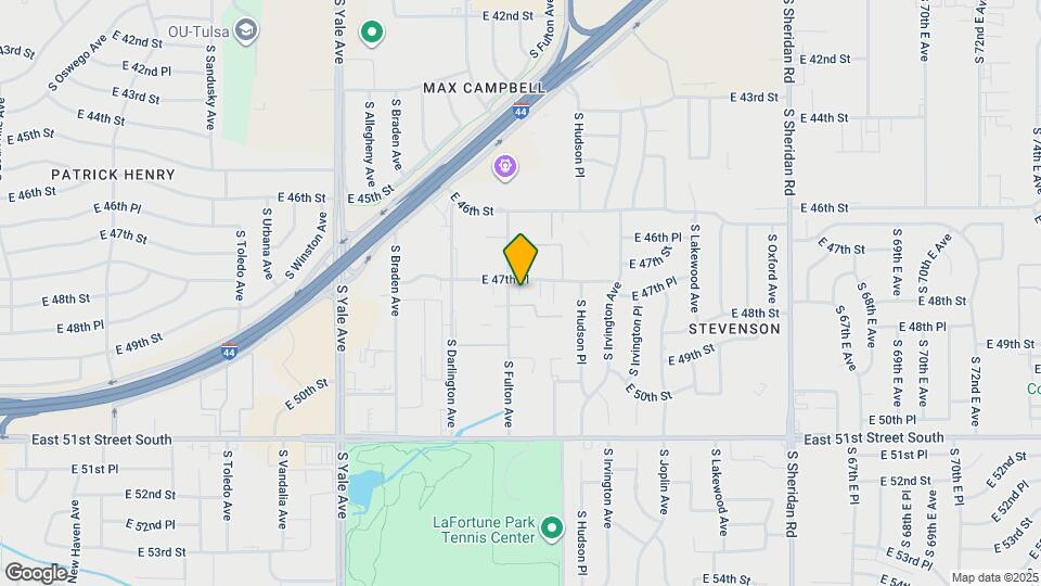 4713 S Fulton Pl Map and Location Details