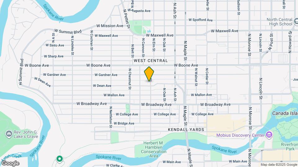 1001 N Elm St-Unit -3 Map and Location Details