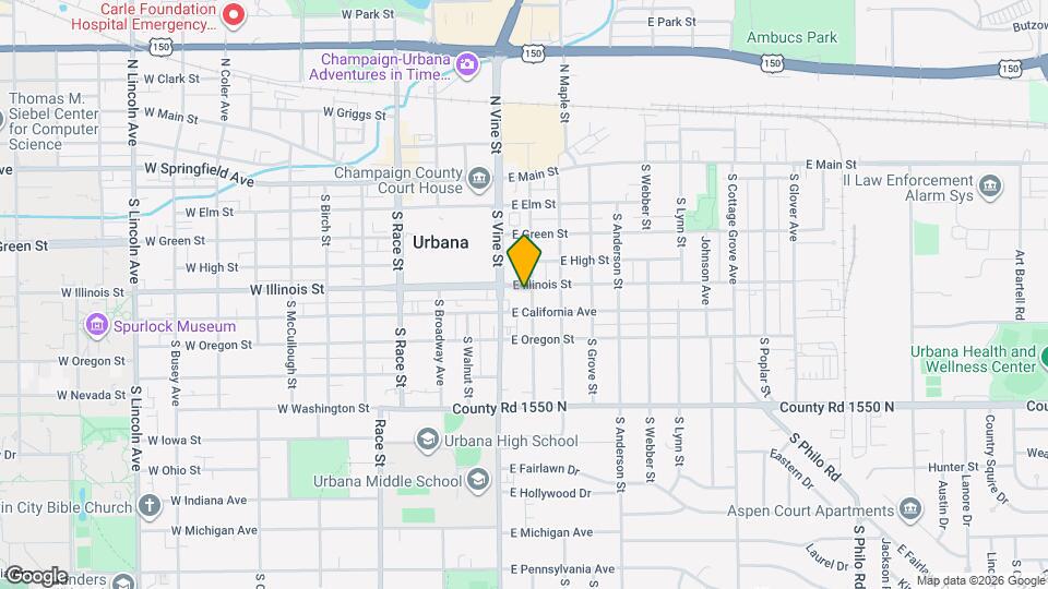 503 S Urbana Ave Map and Location Details