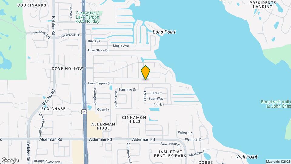 245 Lake Tarpon Dr Map and Location Details