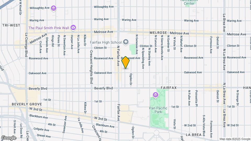 412 N Orange Grove Ave, Unit 412 Map and Location Details