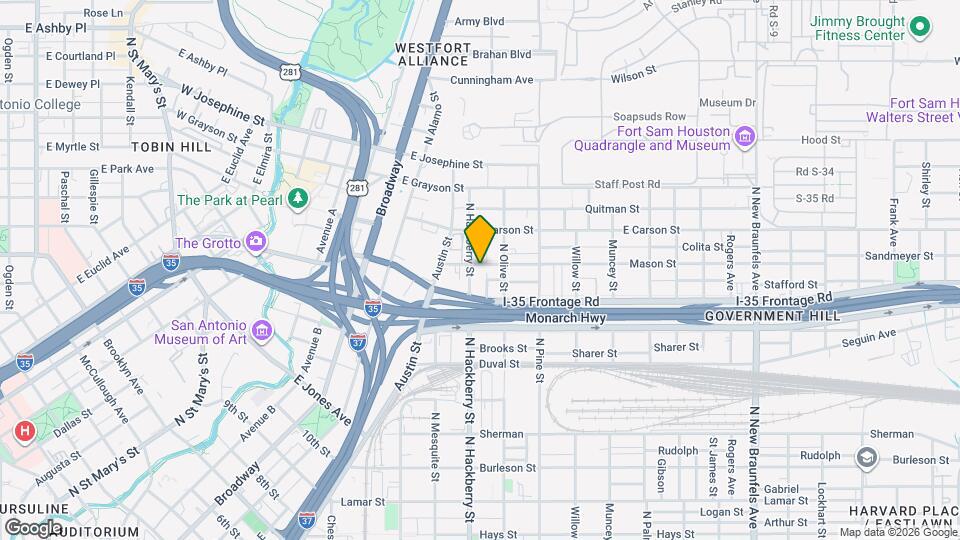 210 Mason St Map and Location Details