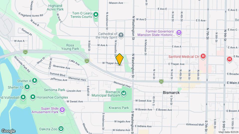 413 1/2 W Thayer Ave Map and Location Details
