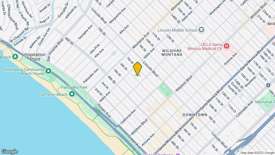 937 6th St in Santa Monica Mapa y Detalles de la Ubicación
