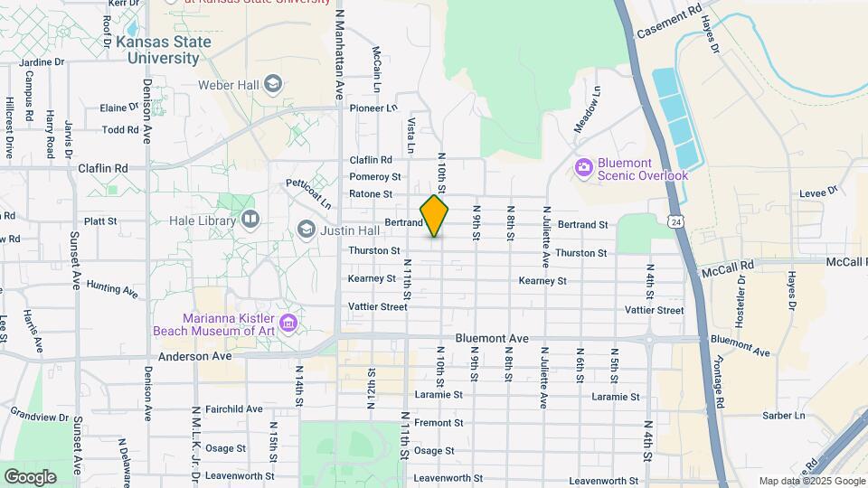 1004 Thurston St Map and Location Details