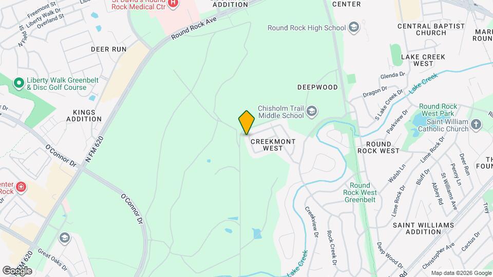 1307 Rockridge St Map and Location Details