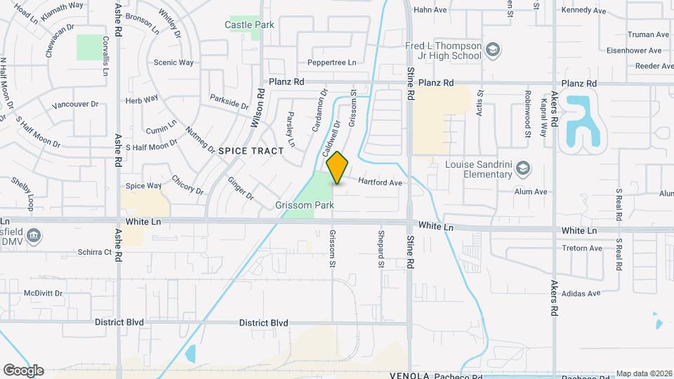 3812 Grissom St Map and Location Details