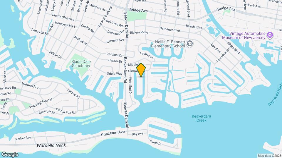 1632 Center St Map and Location Details