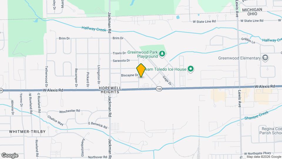 5834 Curson Dr Map and Location Details