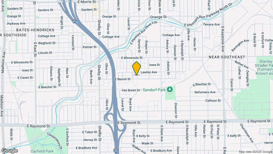 1446 E Naomi St Map and Location Details