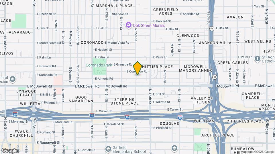 1502 E Almeria Rd Map and Location Details